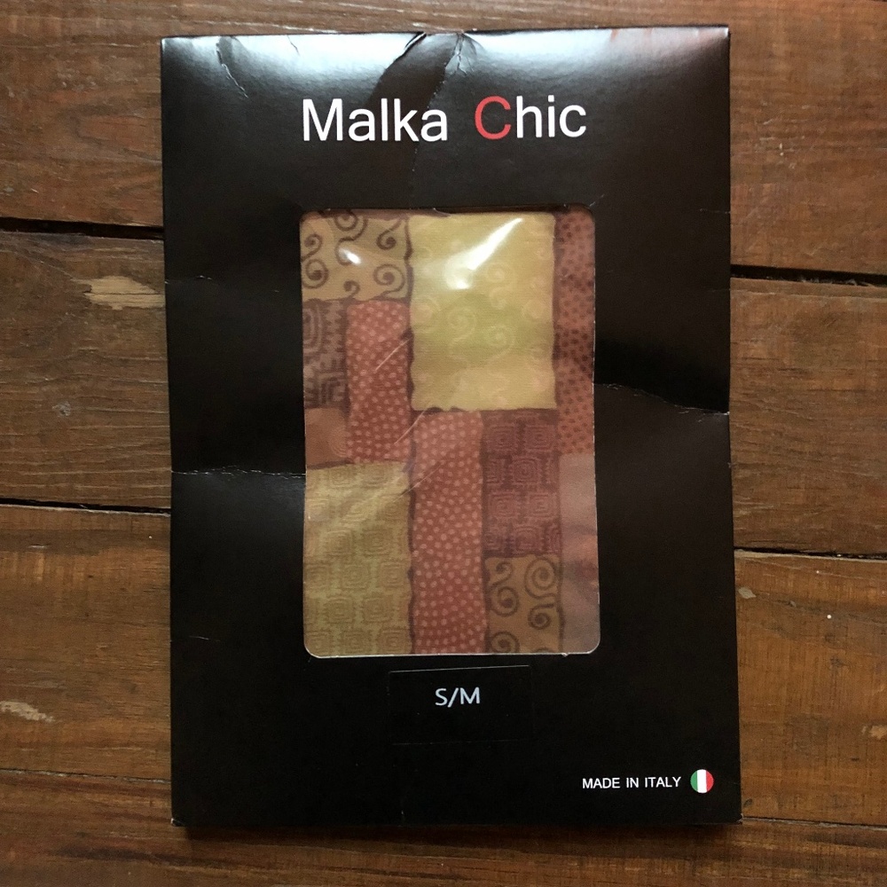 Patchwork Multicolor Tights Small NWT NWT - image 1